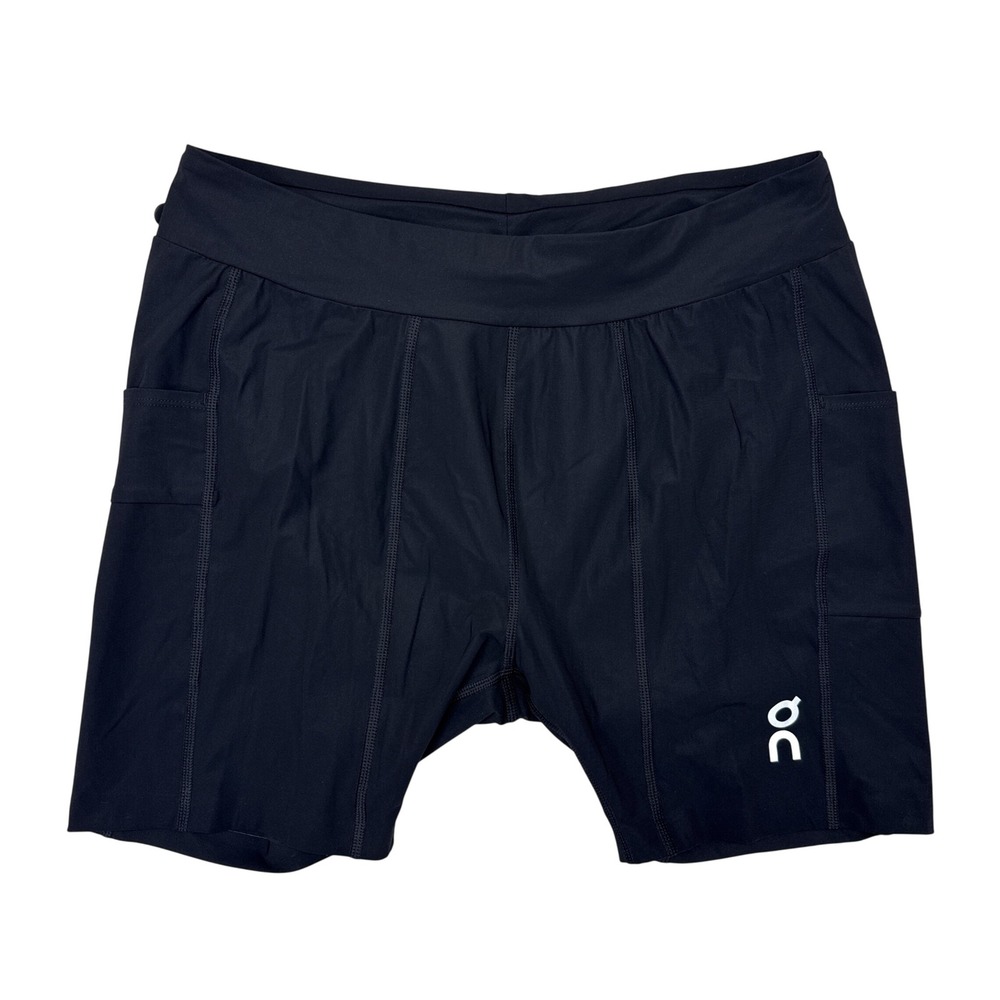 On Cloud Hybrid Shorts Liner Mens Size XXL Black Running Activewear Gym